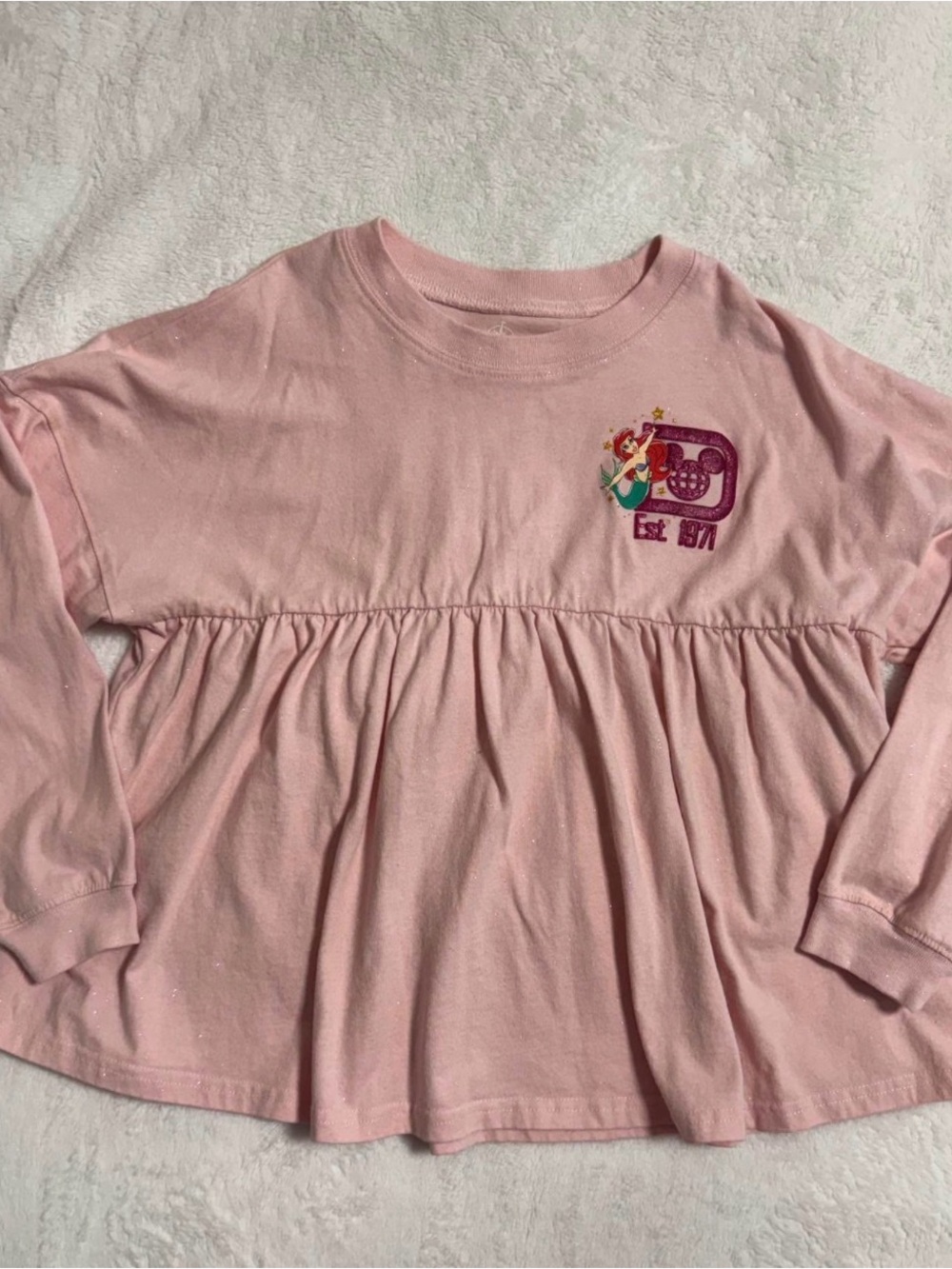 Girls Walt Disney World pink princess spirit jersey XL